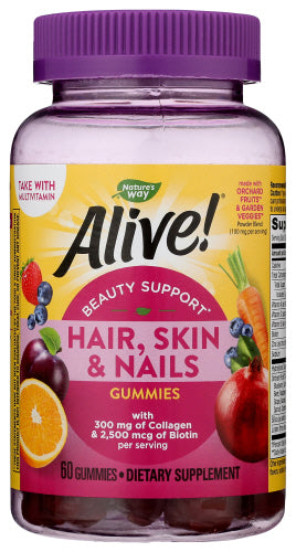 Natures Way Alive Hair Skin Nail Gumm