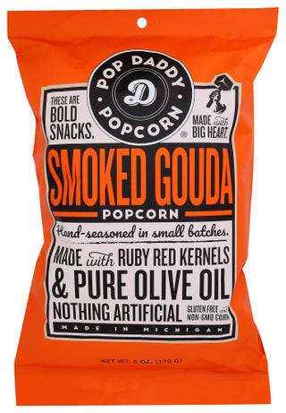 Pop Daddy Popcorn & Pretzels Popcorn Smkd Gouda