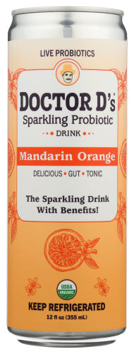 Doctor Ds Delicious Water Kefir Water Sprk Tangerine Org