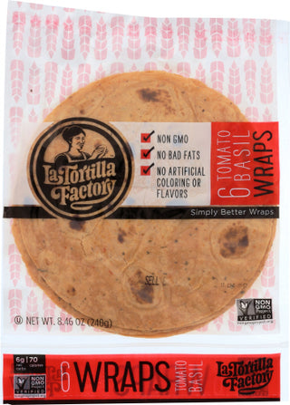La Tortilla Factory Tortilla Wrap Tomato Basl
