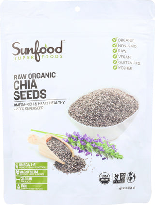 Sunfood Superfoods Chia Seeds Organic