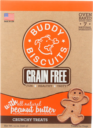 Buddy Biscuits Treat Baked Dog Pnut Bttr