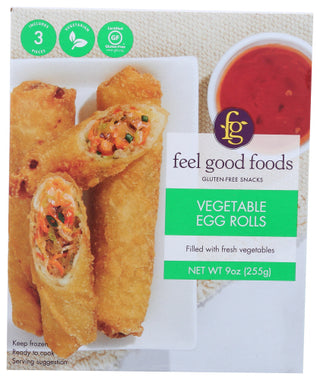 Feel Good Foods Egg Rolls Gf Vegetable