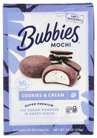 Bubbies Mochi Ic Cookies N Cream