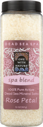 One With Nature Bath Salt Rose Petal Spa