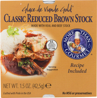 More Than Gourmet Stock Brwn Glace D Viande Gold