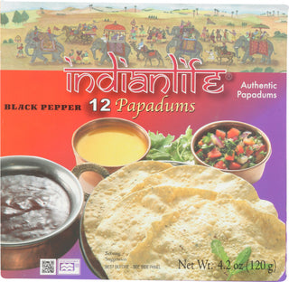 Indianlife Papadum Blk Ppr