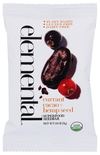 Elemental Bar Curnt Cacao Hemp Org