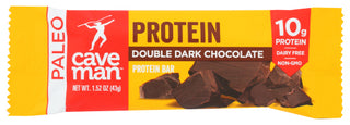 Caveman Foods Bar Prtn Dbl Drk Choc