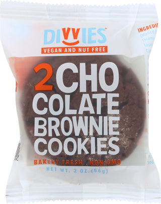 Divvies Cookies Choc Brownie 2pk