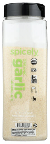 Spicely Organics Spice Garlic Granules Org