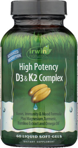 Irwin Naturals Vitamin D3 K2 Turmeric Me