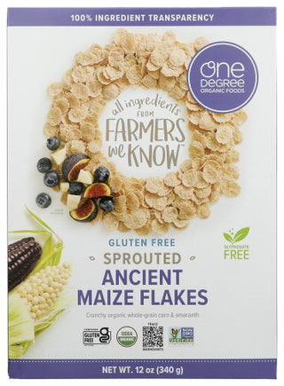 One Degree Cereal Acient Maize Flake