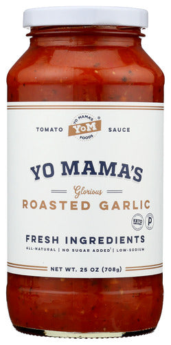 Yo Mamas Foods Sauce Tomato Rstd Garlic