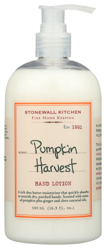 Stonewall Kitchen Lotion Hand Pumpkin Hrvst