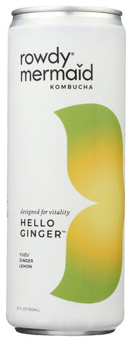 Rowdy Mermaid Kombucha Kombucha Hello Ginger