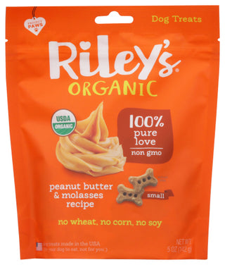 Rileys Organics Dog Trt Pb Mlss Sm Bn