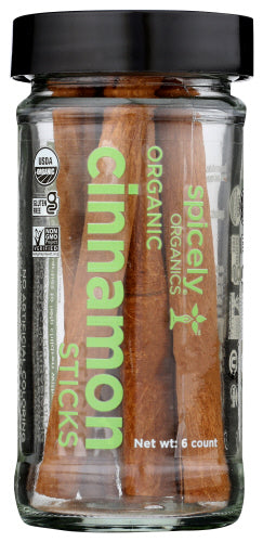 Spicely Organics Spice Cinnamon Sticks Jar
