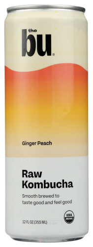 The Bu Kombucha Ginger Peach