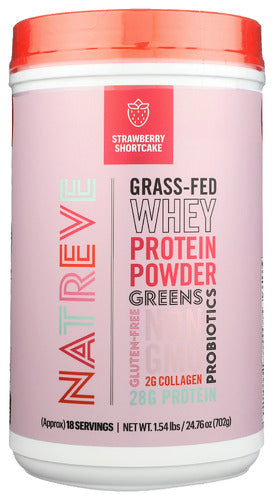 Natreve Whey Prtn Pwdr Strwbr Shr