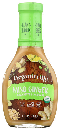 Organicville Drssng Vngrt Miso Ginger Org