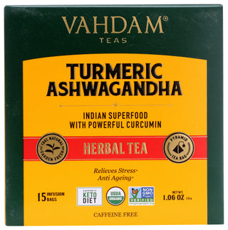Vahdam Teas Tea Tumeric Ashwgnda Hrbl