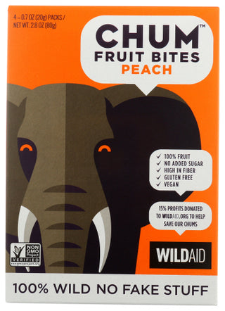 Chum Bites Fruit Peach 4pk