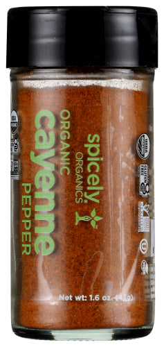 Spicely Organics Spice Pepper Cayenne Jar