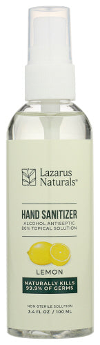 Lazarus Naturals Hand Sanitizer Lemon Scnt