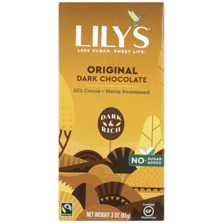Lilys Sweets Choc Bar Drk Orgnl