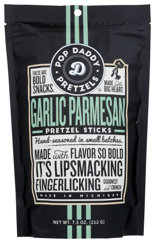 Pop Daddy Popcorn & Pretzels Pretzel Garlic Parmesan