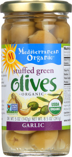 Mediterranean Organics Olive Grn Stfd Grlc
