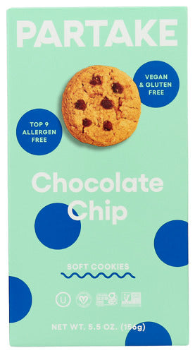 Partake Foods Cookie Choc Chip Soft Bke