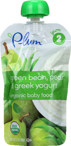 Plum Organics Yogurt Grk Grnbn Pear