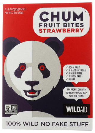 Chum Bites Fruit Strawbrry 4pk