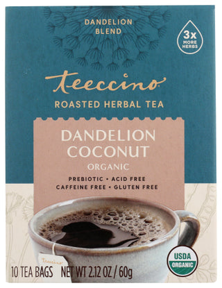 Teeccino Tea Dandelion Coconut