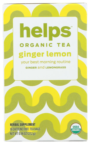 Helps Tea Ginger Lemon Org