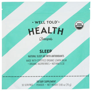 Well Told Health Sleep Aid Plant Pwdr Pkt