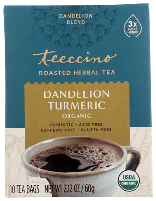 Teeccino Tea Dandelion Turmeric