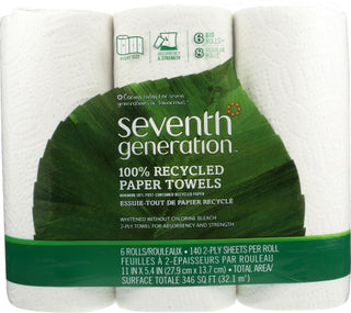 Seventh Generation Paper Towel 6rl Pck