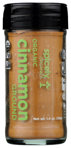 Spicely Organics Spice Cinnamon Ground Jar