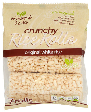 Harvest And Lea Rice Rolls Crunchy White