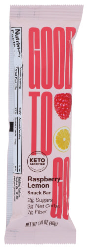Good To Go Bar Keto Raspbry Lemon