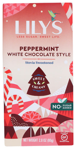 Lilys Sweets Choc Bar Peprmnt Wht Choc