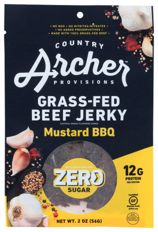 Country Archer Jerky Beef Mstrd Bbq Ns