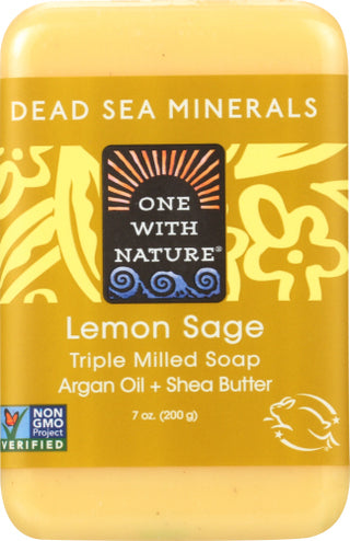 One With Nature Soap Bar Lemon Sage