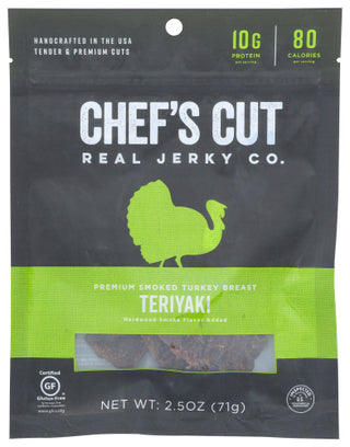 Chefs Cut Jerky Turkey Teriyaki