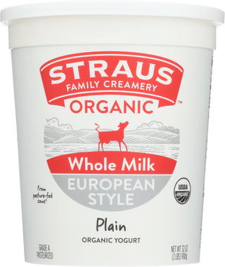 Straus Yogurt Whole Plain