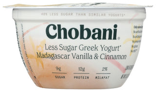 Chobani Yogurt Lss Sug Vanla Cinn