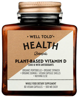 Well Told Health Vitamin D 100iu Plant